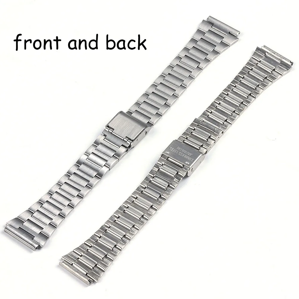 

18mm Stainless Steel Watchband for Casio F-91W F105/108/A158W/168 AE1200/1300 Vintage Small Strap Steel Metal Watch Bracelet