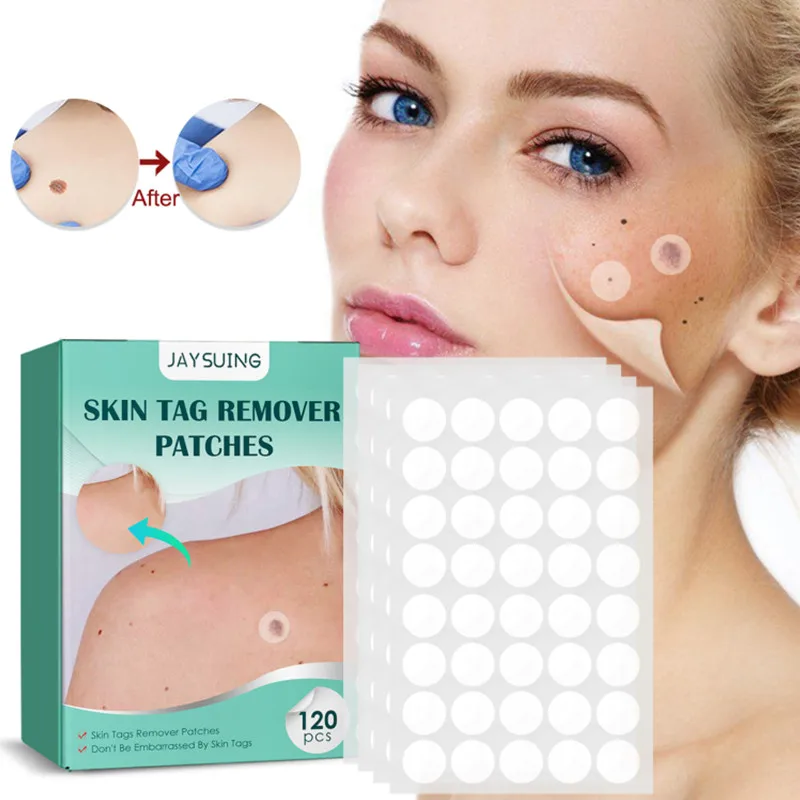 

120pc/box Warts Remover Patch Skin Tags Pimple Treatments Cream Hydrocolloid Gel Foot Corn Plaster Acne Warts Invisible Stickers