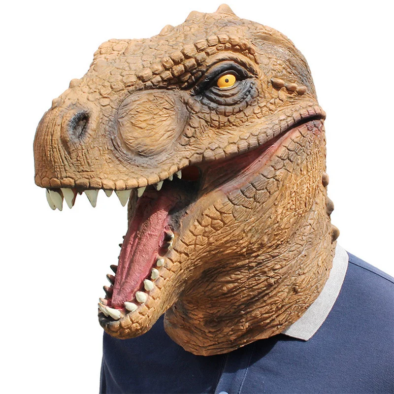 

Party Mask Halloween Carnival Gift Velociraptor Mask T-Rex Dinosaur Mask Animal Cosplay Costumes Mask Props for Kids