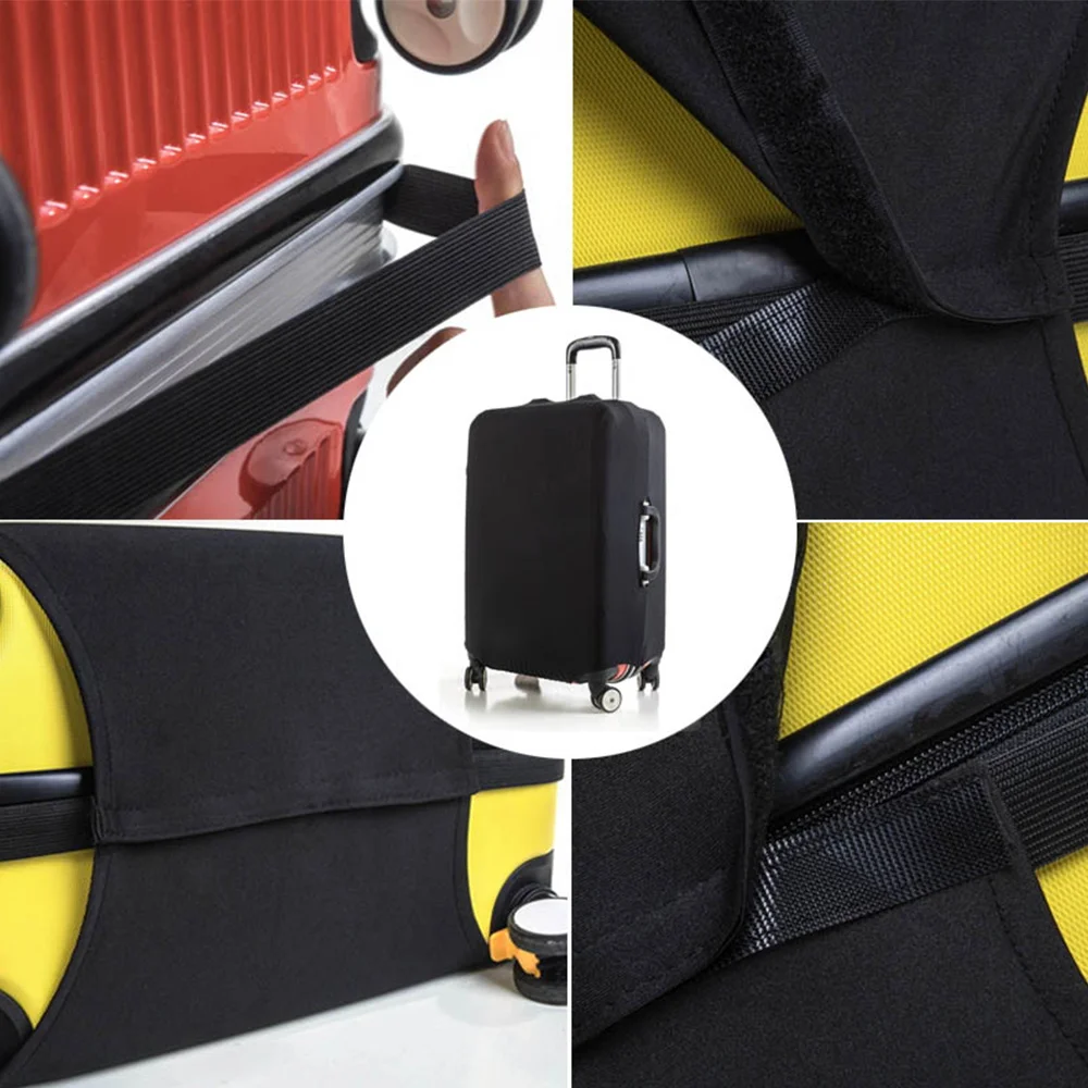 Защита багажа Luggage Protector Trolley Cover Dust Travel Accessories для чемоданов от 18 до 30 дюймов, эластичная ткань с ярким принтом собак.