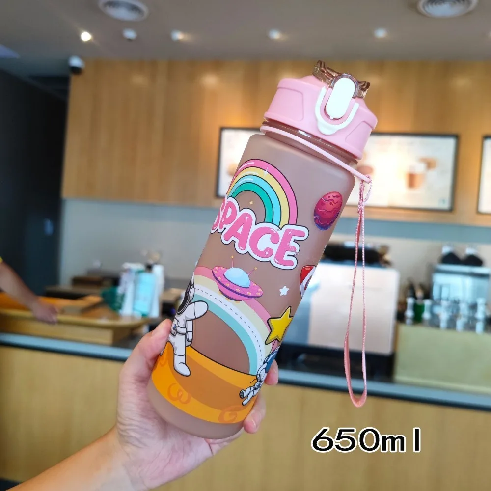 Мультяшный астронавт пластиковая космическая чашка портативная веревочная