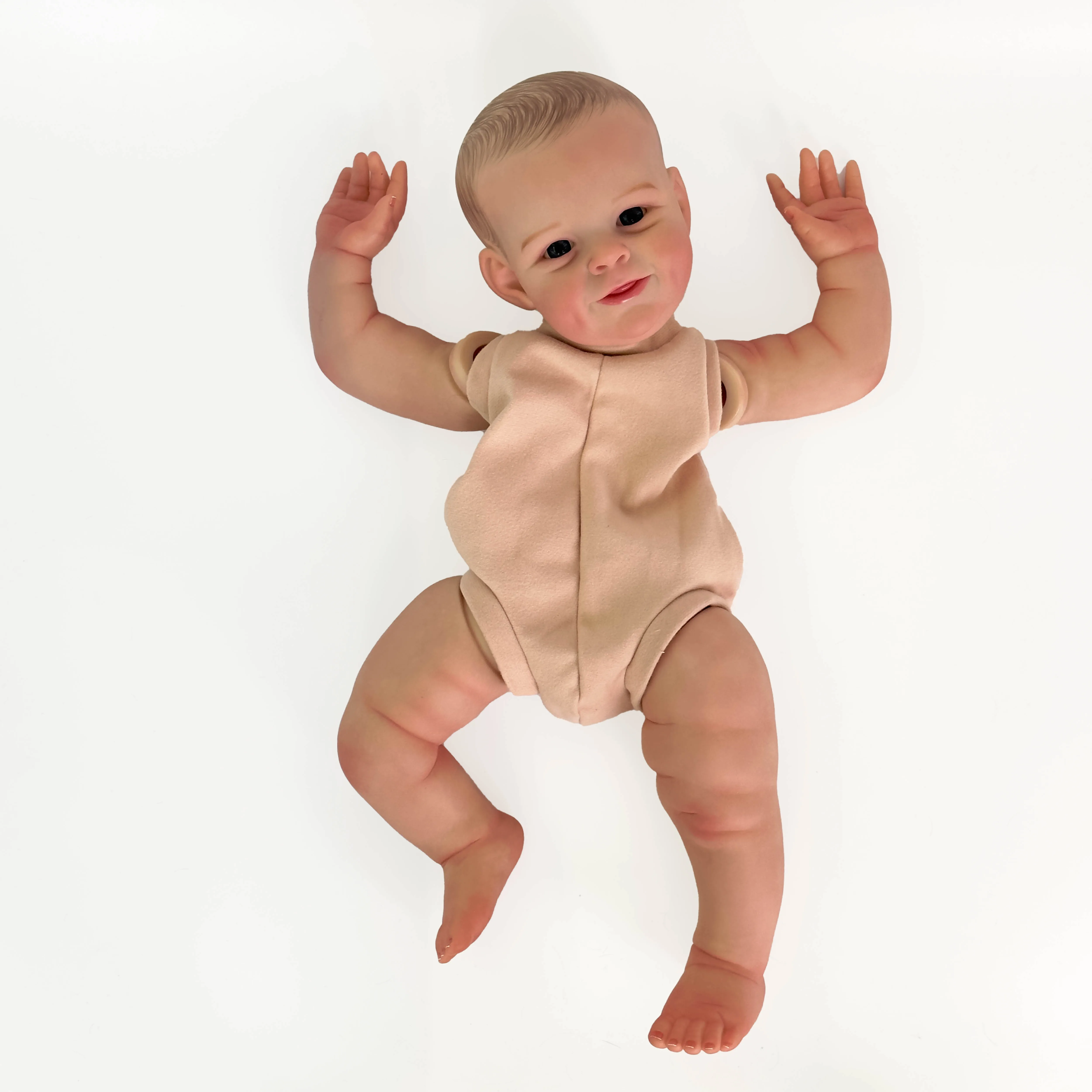 

NPK 22inch Reborn Lifelike Doll kit Shaya Popular Sweet Face painted Doll kit Soft Touch Already Painted Unfinished Doll Parts
