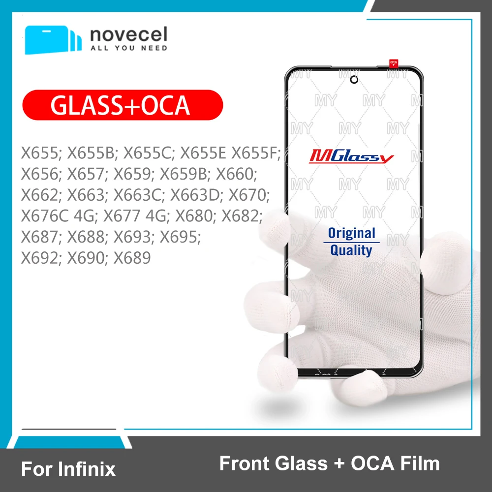 Внешнее Переднее стекло Musttby с OCA для Infinix X655 X657 X659 X660 X662 X663 X670 X680 X687 X688 X689 X690 X692 X695, 5 шт.