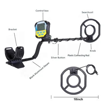 MD8030 Underground Metal Detector High Sensitivity Metal Hunter Gold Digger Treasure Hunter Depth 2.5m Finder Pinpoint Detector 6