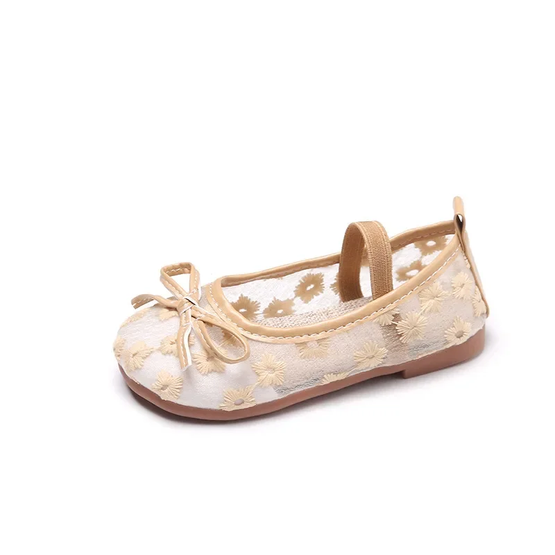 Дышащие Сетчатые Сандалии Без Шнуровки На Тему Принцессы Для Девочек