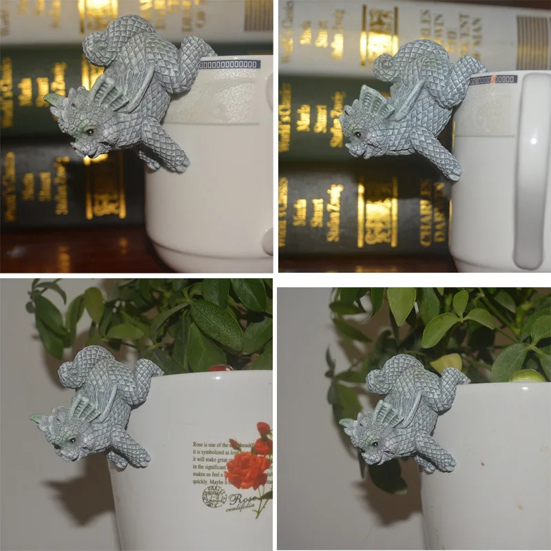 

New Arrival Dinosaur Home Decoration Crafts Resin Handcraft Desk Decoration Happy Dragon Garden Decoration Figurines Miniatures