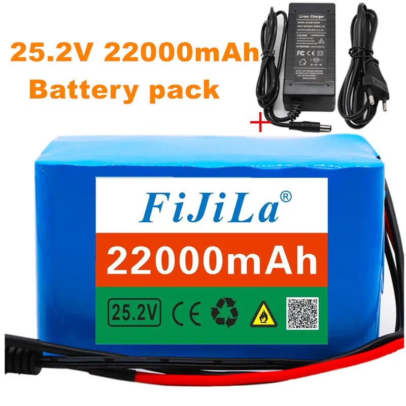 

6s4p 24V 22Ah 18650 Battery Lithium Battery 25.2v 22000mAh Electric Bike Moped / Electric / Li ion battery pack with charger