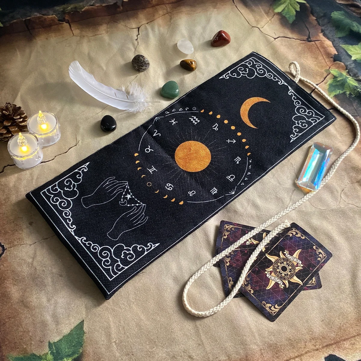 

Сумка для карт Таро, полиэстер, загадочное звездное небо