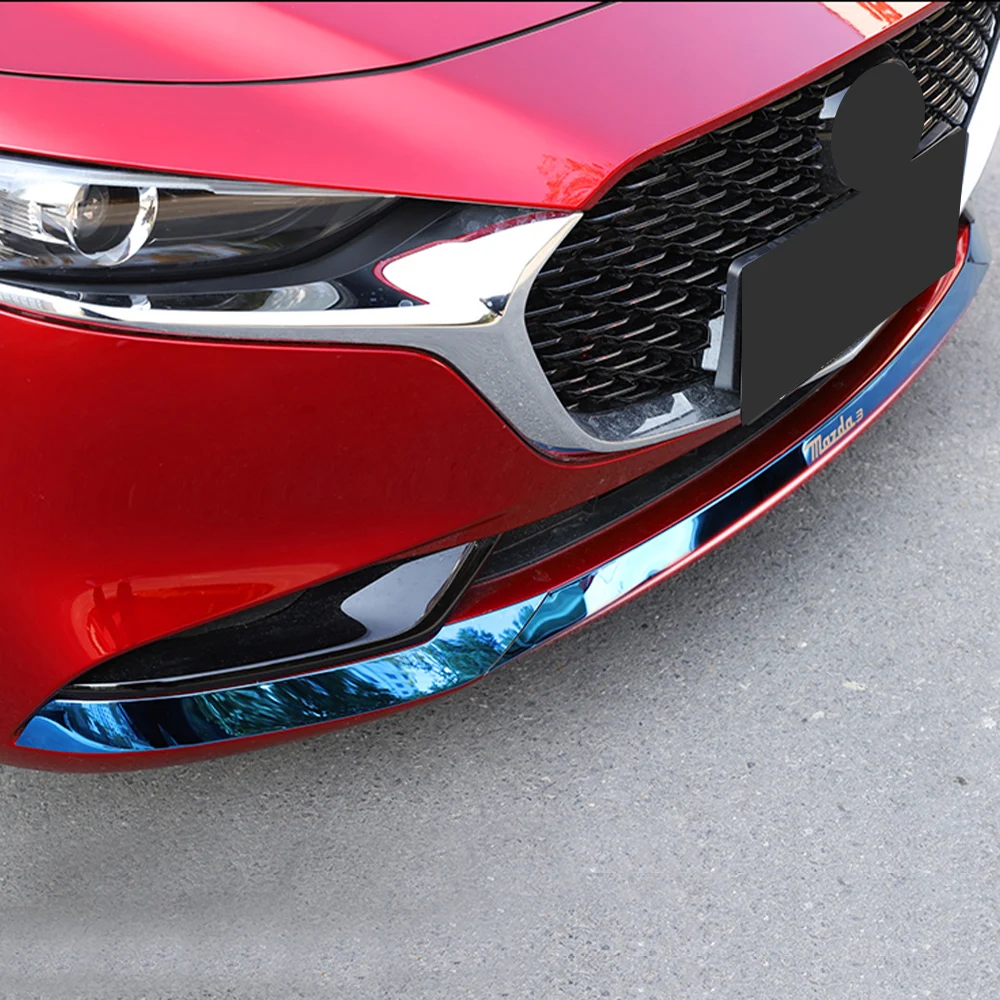 

Для Mazda 3 Axela 2020 2021 Передняя капота сетка решетка украшение Нижний Бампер полоса крышка отделка нержавеющая сталь автомобильные аксессуары