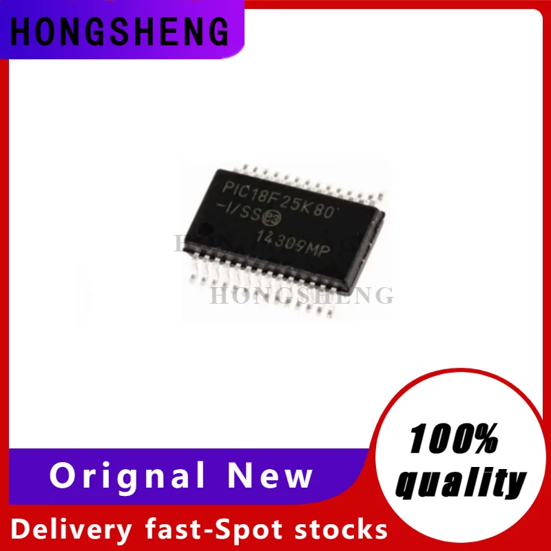 

2-10pcs/lot PIC18F25K80-I/SS PIC18F25K80 SSOP-28 Microcontroller chip can be burned instead