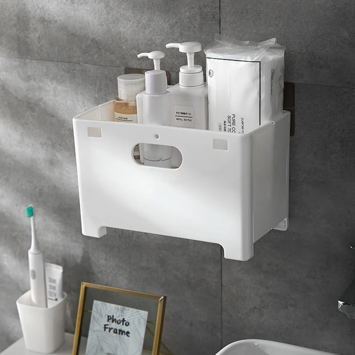 

L настенная корзина для белья с 2 крючками