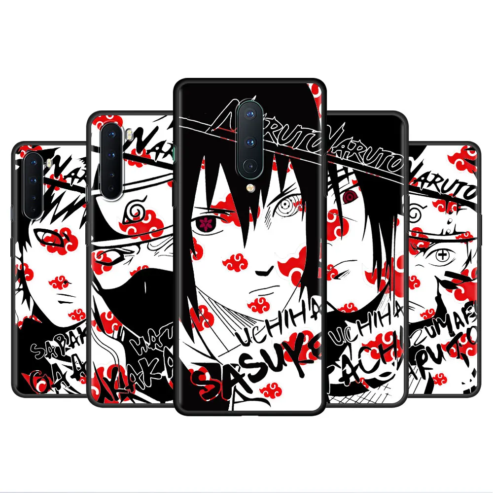 

Naruto Sasuke Kakashi Soft Case For OnePlus 8T 9 8 7 Pro Nord 2 5G N10 9R 10 Phone Cover for Oppo A95 A53 A93 F19 Celular Shell