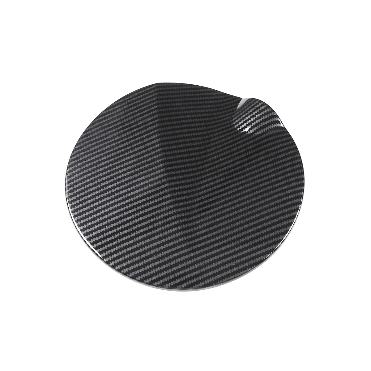 

Car Carbon Fiber Black ABS Exterior Fuel Tank Cap Decoration Cover Trim Stickers for 2022