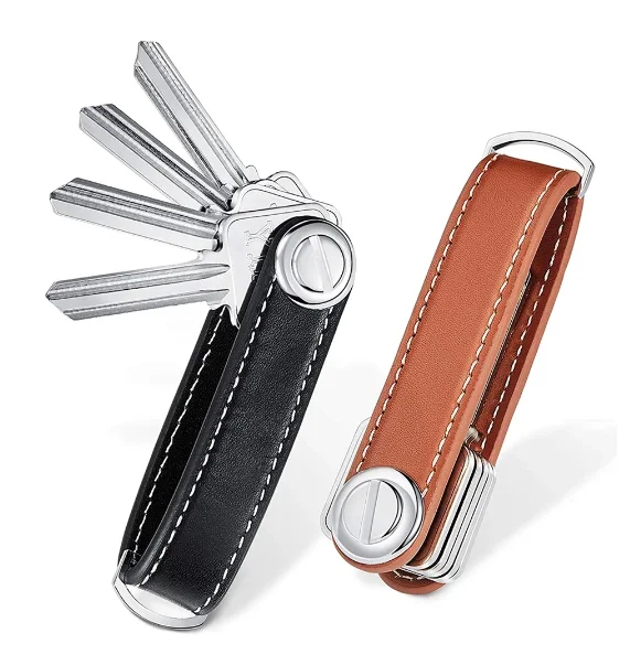 

Car Key Pouch Bag Case Wallet Holder Chain Key Wallet Ring Collector Housekeeper Pocket Key Organizer Smart Leather Keychain