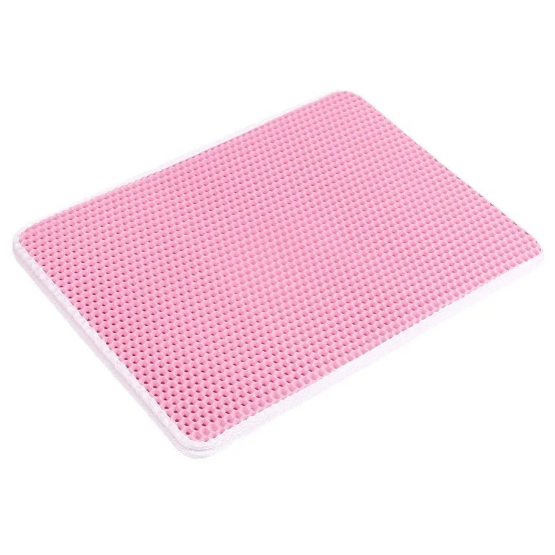 Cat Litter Basin Cleaning Pad Pet Supplies Double-layer EVA Cat Litter Pad Foldable Washable Pet Honeycomb Sand Leakage Pad