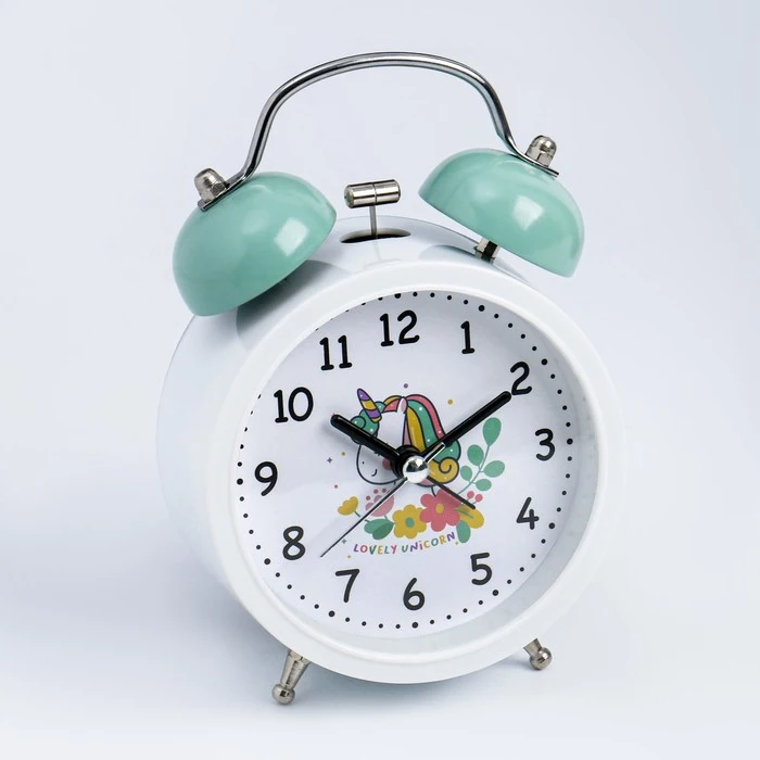 Будильник Единорожка дискретный ход 9.5 х 14 5 см АА белый 7389931 |