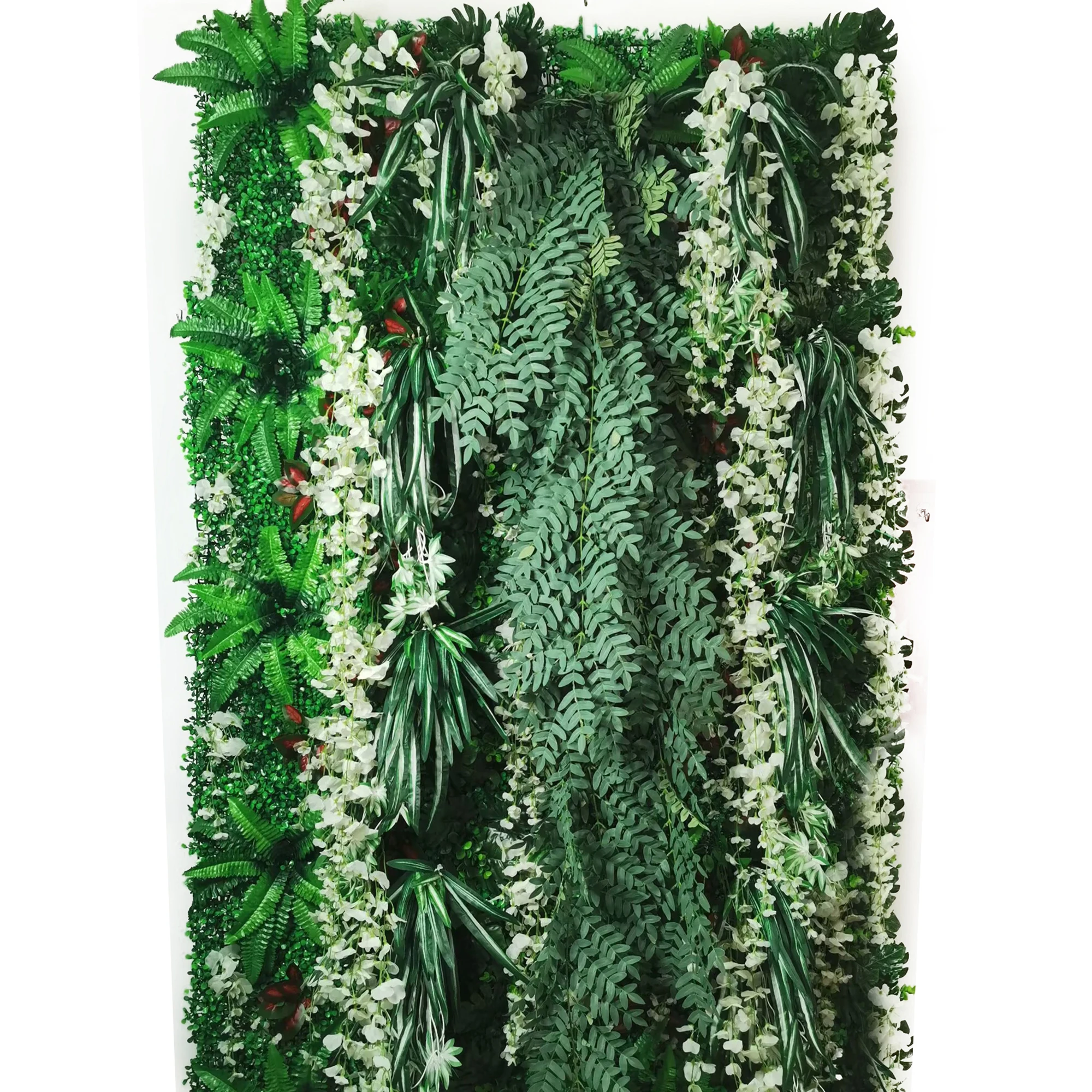 

40*60cm Home Decoration Artificial Flower Plant Wall Jungle Leaf Panel Grass For Decorative Wedding Party