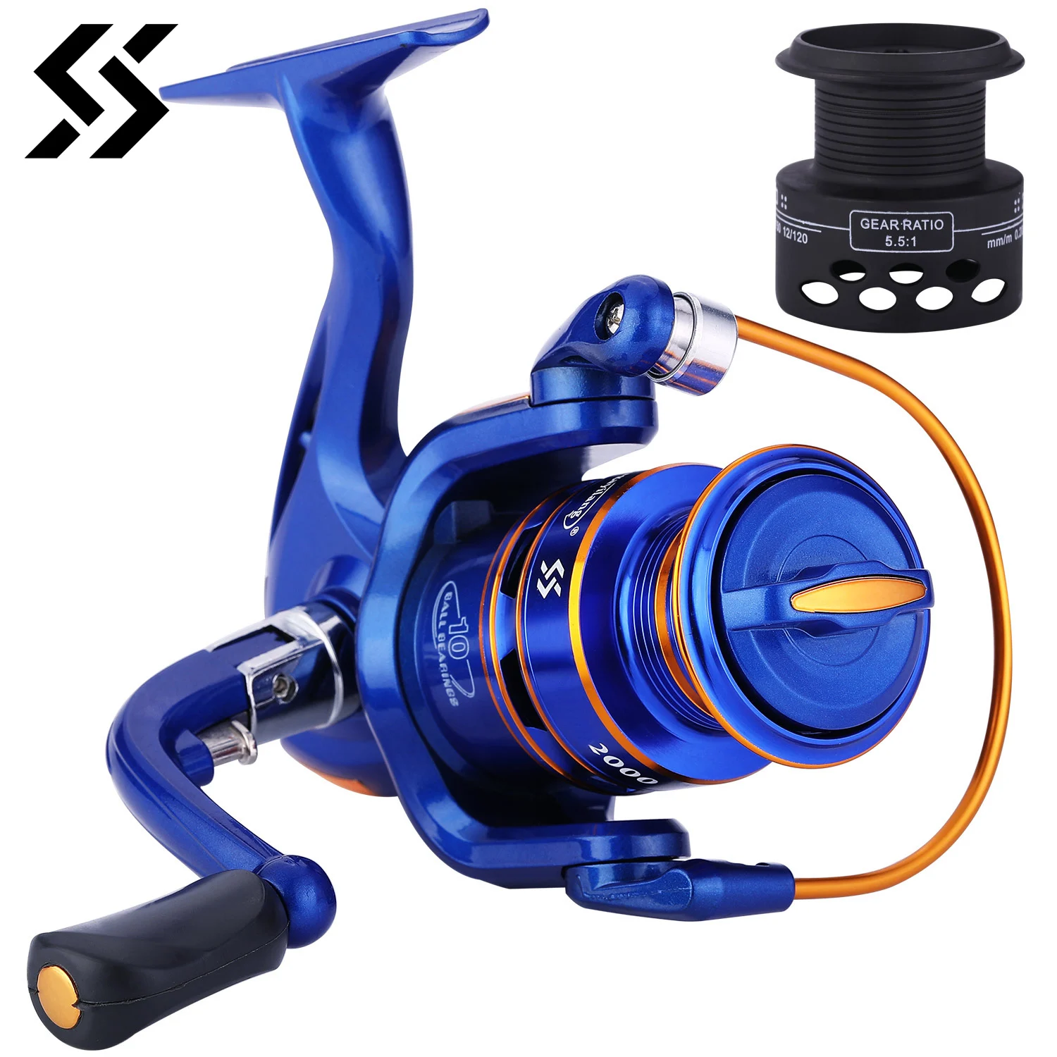 

Sougayilang Spinning Fishing Reel 1000-5000 Series 5.1:1 High Speed Gear Ratio Carp Fishing Freshwater Saltwater Reel Pesca