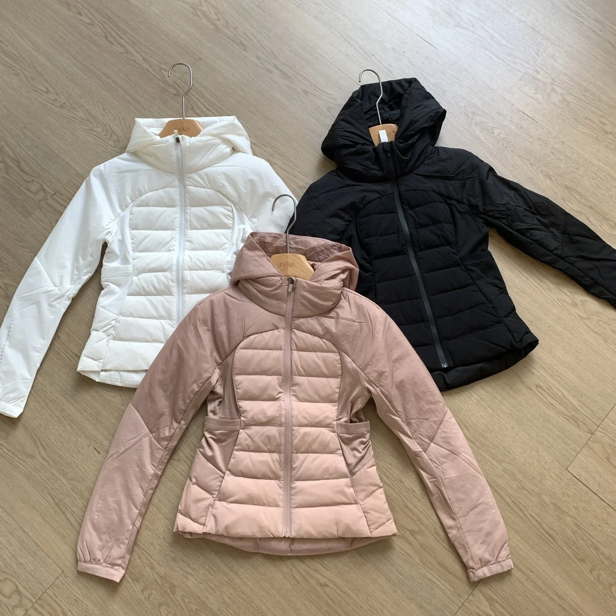 Women's Ultra Light Down Jacket 90% White Duck Female Slim Fit Yoga Lulu Trendy Portable Hoodie Outwear Coats DJ03