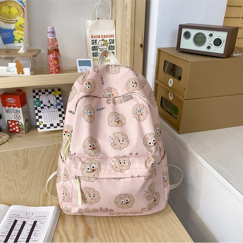 

Милый школьный ранец для девочек с мультипликационным принтом, японские школьные ранцы для колледжа для девочек, милые женские сумки, мужск...