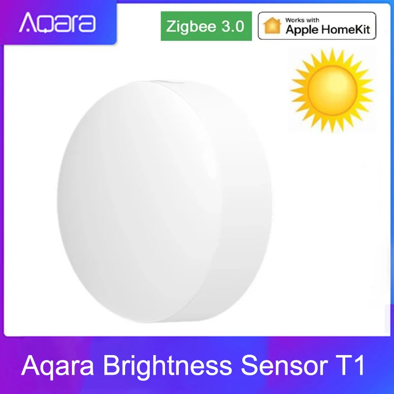 Датчик света Aqara Zigbee 3,0, датчик яркости T1, автоматизация, детектор освещения для умного дома, управление через приложение aqara home / Homekit