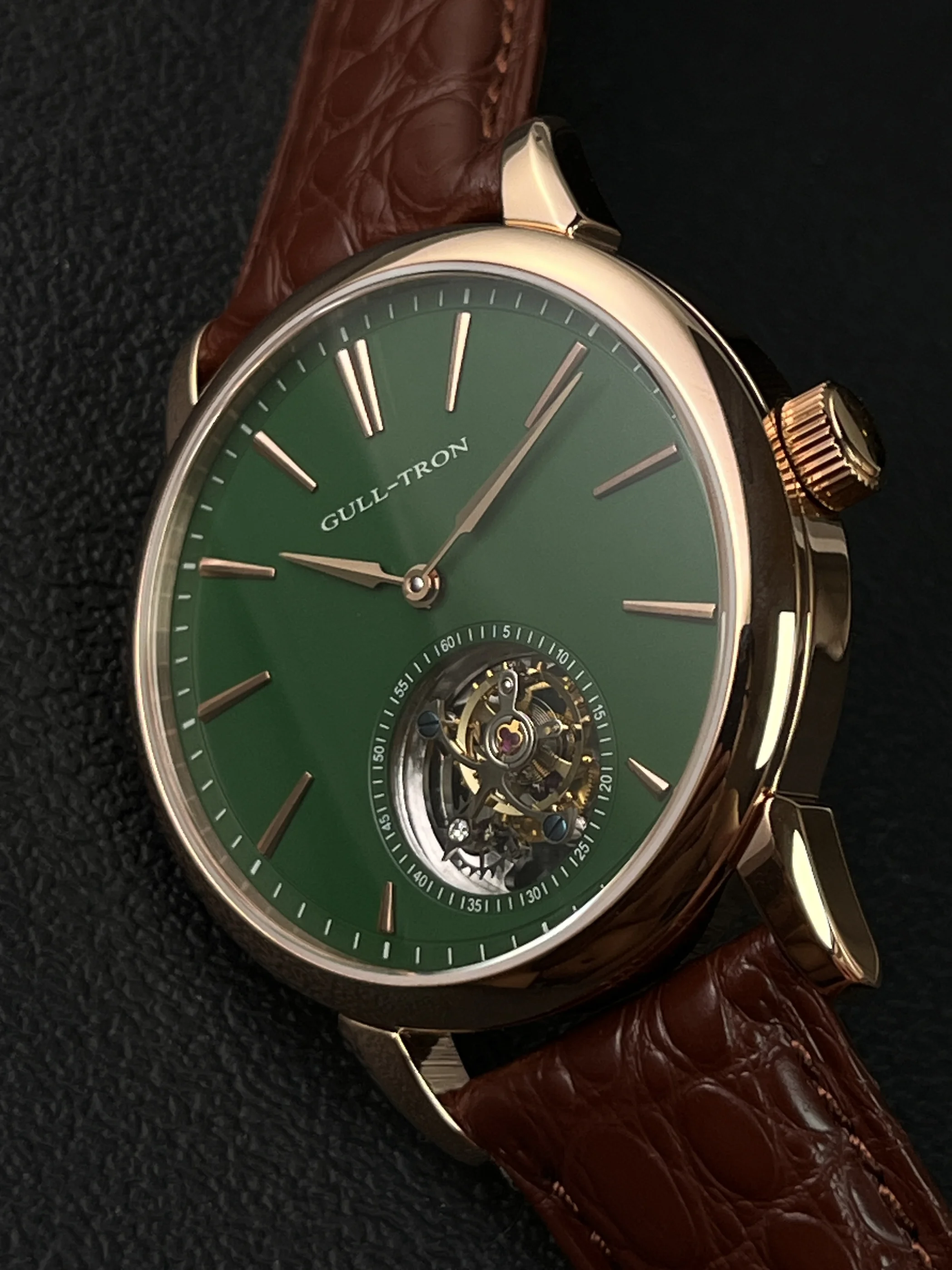 Фото Механизм Seagull Tourbillon ST8000, механические мужские часы с ручным управлением, цветной циферблат, модный литературный и популярный стиль №4
