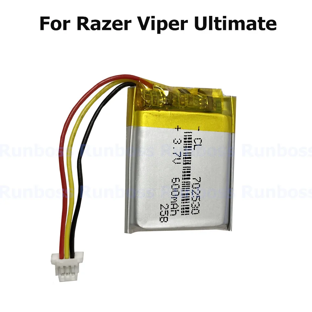 Фото Сменный аккумулятор для мыши 500 мАч/600 мАч для Razer Viper V2 Pro/Viper Ultimate №2