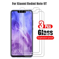 3pcs 9d tempered glass for xiaomi redmi note 9t screen protector hd film