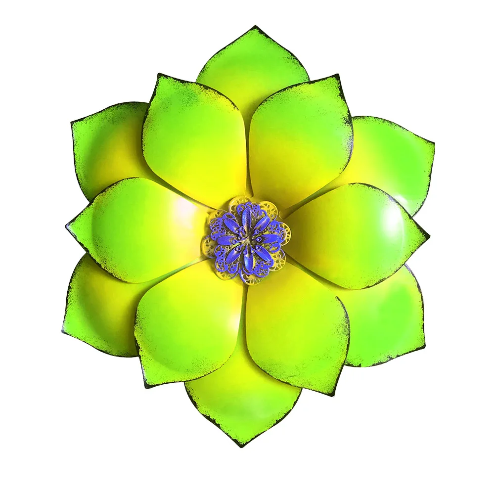 

Настенное художественное украшение для гостиной, дома, сада, спальни, патио, многослойное подвесное украшение для балкона, металлическое цв...