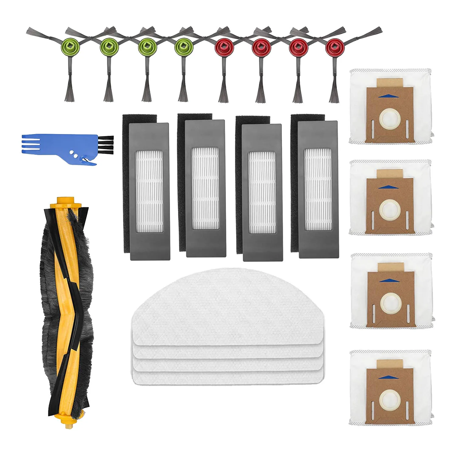 

Accessory Kit Brush Filters Mop Cloth Replacement for Ecovacs DEEBOT OZMO T8 AIVI T8 Max T8 Robot Vacuum Cleaner