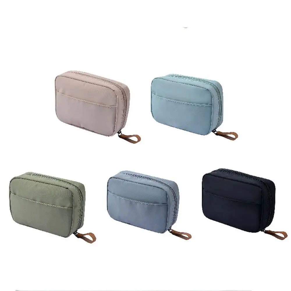 

Cream Color With Pouch Travel Organizer Square Cosmetic Bag Korean Storage Bags Partition Bag Shell Makeup Bags