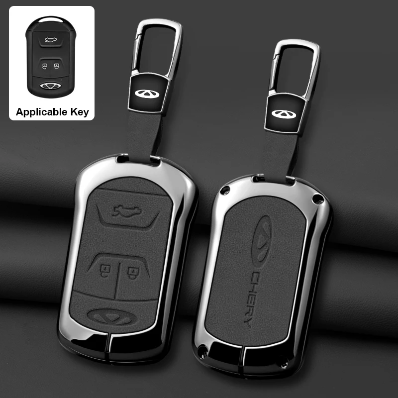 

Чехол для автомобильного ключа Chery Arrizo 7 5plus Gx 7e Tiggo 5 3 4 6 8 5x 2020 2021 Чехол для ключей из цинкового сплава Кожаный чехол для дистанционного ключа автомобиля