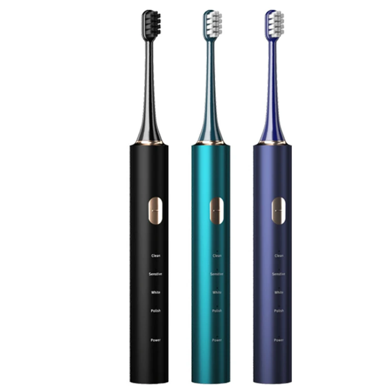 

Aluminum Alloy Electric Toothbrush Set Rechargeable Home Adult Smart Sonic Automatic Tooth Brush Whitening Washable