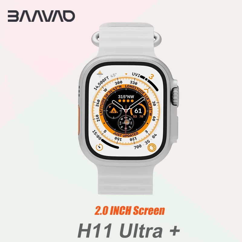

2023 New H11 Ultra Plus Smart Watchs Series 8 Bracelet 2.0 Inch Screen Ip68 Waterproof Nfc Sports Mode Smartwatchs For Men Women