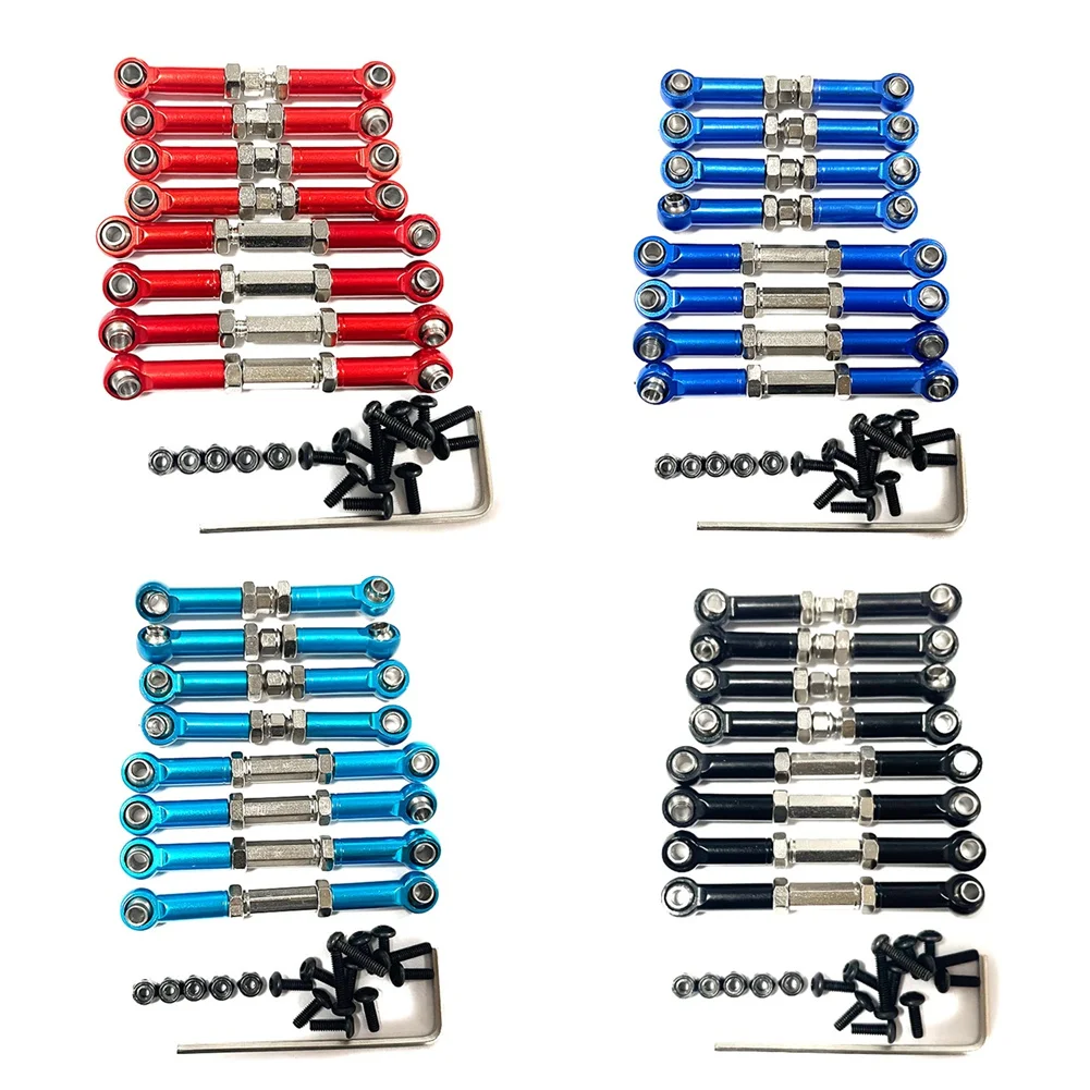 

For FMS FCX24 Metal Chassis Links Pull Rod Tie Rod Set 1/24 RC Crawler Car Upgrades Parts Accessories,2