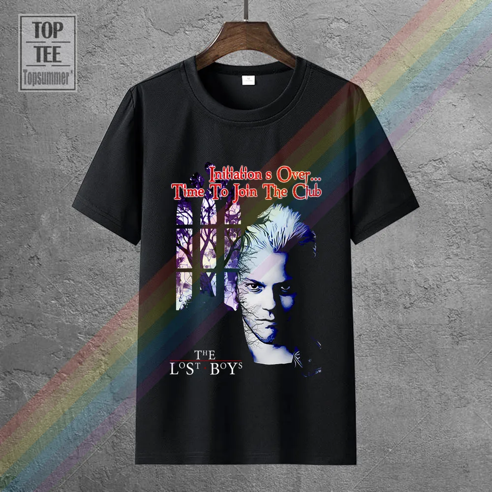 

Футболки для мальчиков с изображением Потерянных Мальчиков, Готическая забавная футболка, винтажный топ с ужасами, Элегантная футболка, фу...