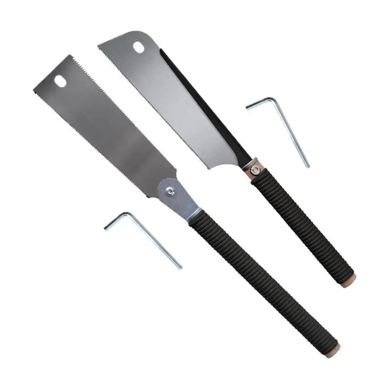 1 шт., японская пила Ryoba, зубчатая пила, гибкая ручная пила заподлицо для тонкой резки шипованной древесины, деревообработка