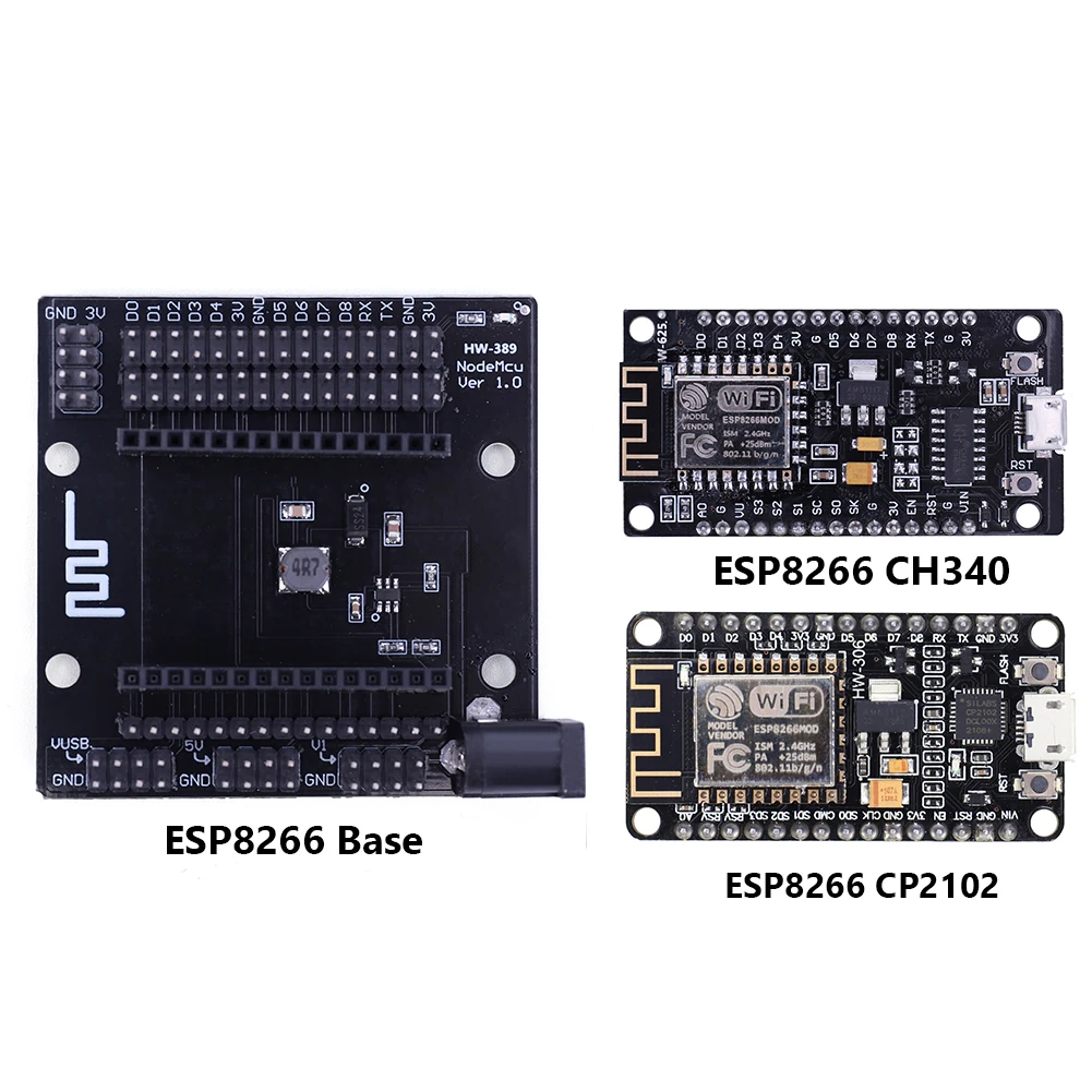 ESP8266 плата для разработки Интернета вещей с Wi-Fi, плата модуля CH340/CP2102 на основе ESP8266 ESP-12E программируемая
