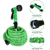 watering flexible expandable garden hose reels blue and green 25ft 200ft 7 function spray gun connector euus