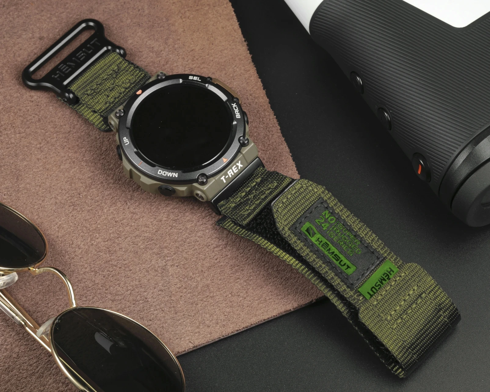 Hemsut Nylon Watch Band for Amazfit T-Rex 2 Replacement Straps for Amazfit T Rex Pro