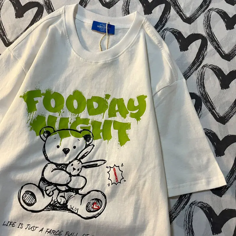 

Women T-shirt Tie Dyeing Print Tops Casual Short Sleeve O-neck Loose Tee Female Oversized T Shirt Ladies Tee Clothes Grunge