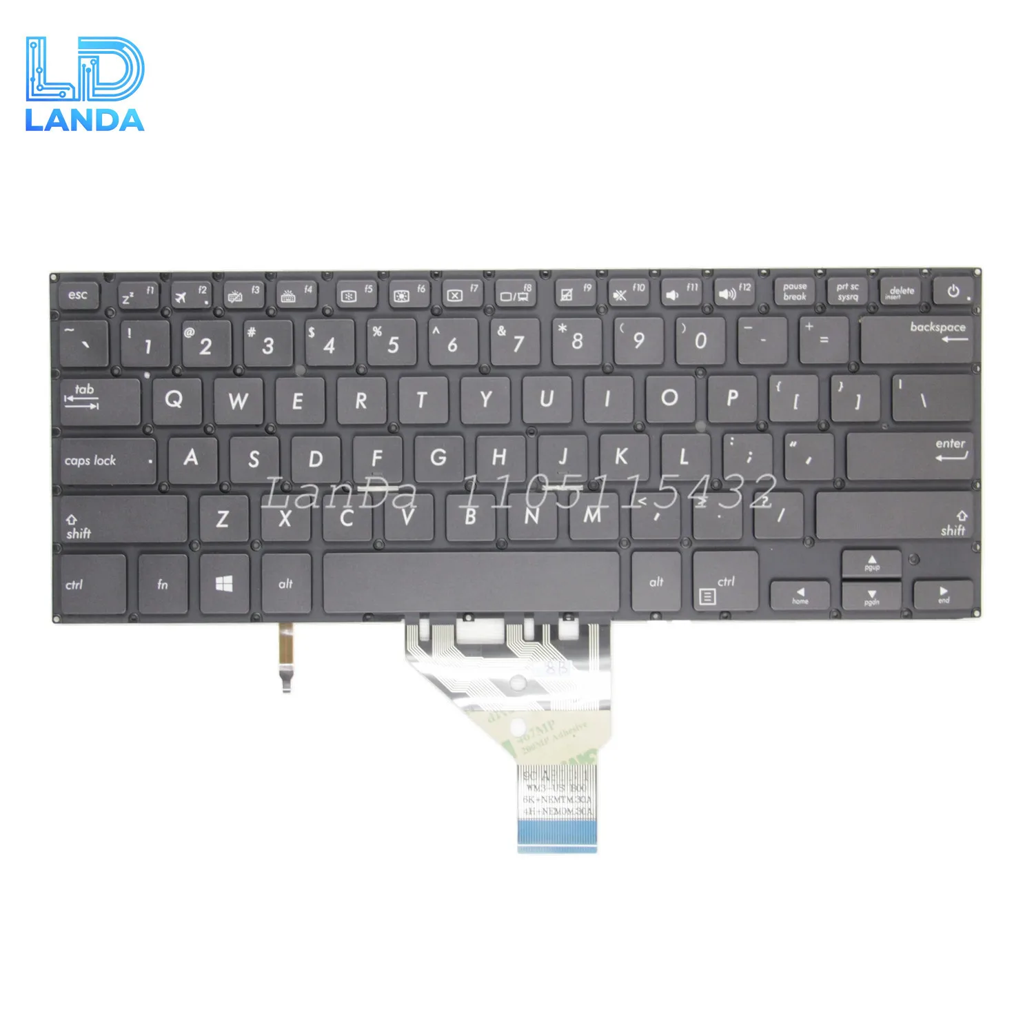 Клавиатура Lpatop для ASUS PRO P5440 P5440UF P5440UA PU404, черная, США, с подсветкой (art.: 3920d2aa7222e) - 3920d2aa7222e