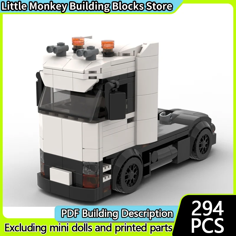 Фото Конструктор City Car Model MOC: Модульный Тягач-Грузовик для Сборки, Технологичный Подарок, Набор для Детей на Праздники №1