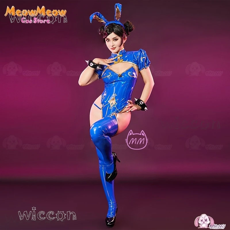 Street Chunli Chun Li Косплей Костюм Парик Истребитель Игра SF Ролевая Банни Наряд Для