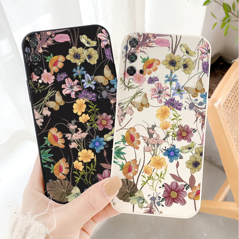 Чехол для телефона с тонким цветком Huawei Honor Magic 7 Lite X20 X9A X5 X6B X7B X8B X9B X8 9X 20 50 SE Pro Plus