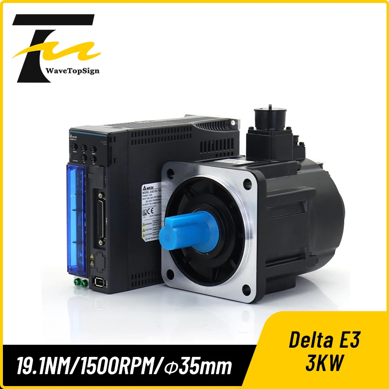 Комплекты серводвигателей Delta E3 Series 3 кВт ASD-E3-3021-L ECM-E3M-F21830RSE ECM-E3M-F21830SSE с кабелем 3 м (art.: 3920d8a577db6) - 3920d8a577db6