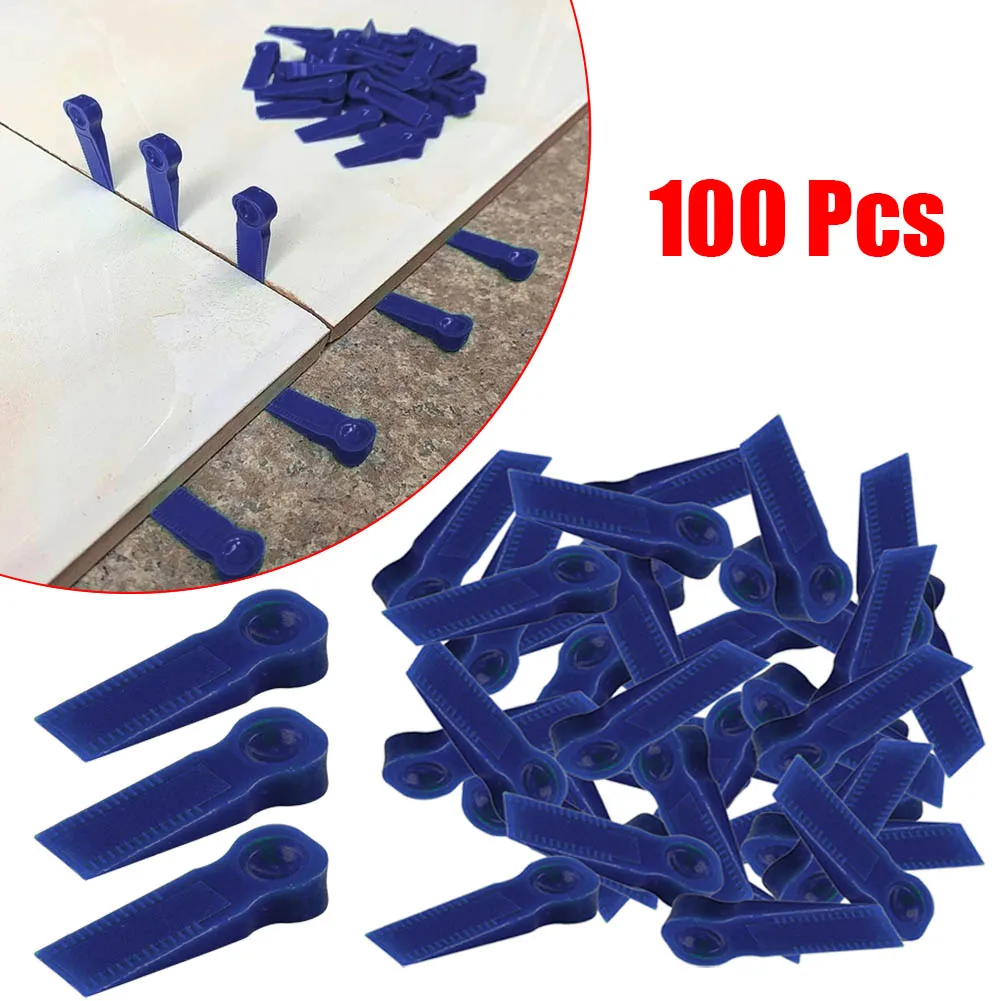

100Pcs Plastic Tile Spacers Reusable Positioning Clips Wall Flooring Tiling Tool Kit Spacers Locator For Floor Wall Tile Project