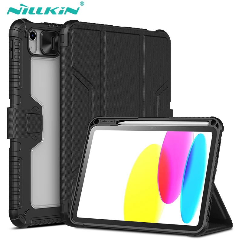 

Чехол NILLKIN для iPad 10-го поколения, Магнитный чехол для iPad 10 2022, защитный чехол для камеры, встроенный карандаш-держатель