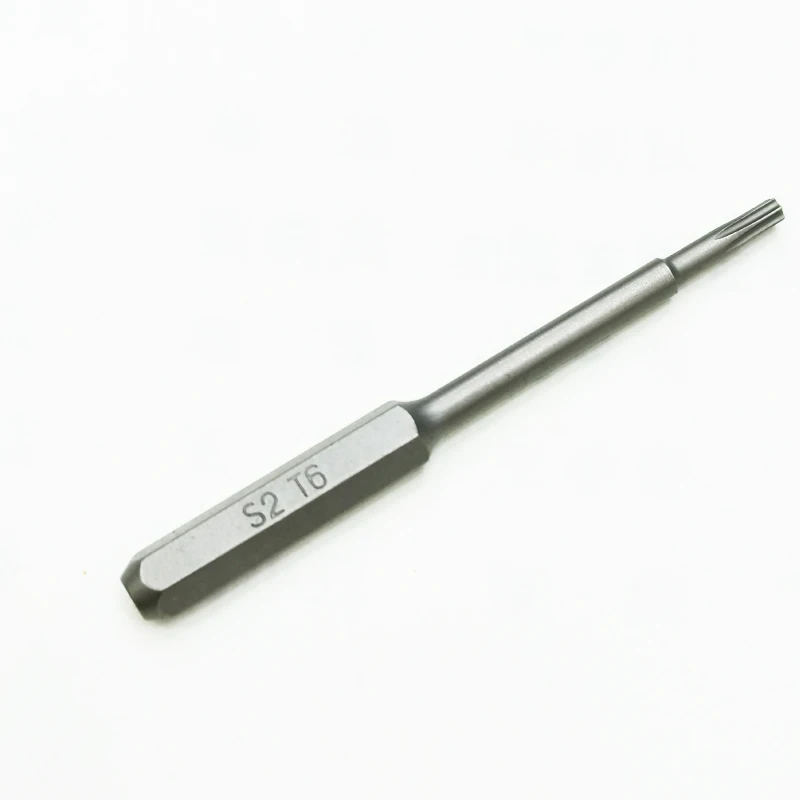 

4 мм, магнитная шестигранная бита S2 Torx T6, биты Torx длиной 45 мм, 12 шт./лот