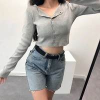 cardigan women knitted sweater cardigan long sleeve pull crop tops autumn sweaters y2k fashion simple 2021 new cardigan mujer